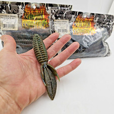 Reaction Innovations Double Wide Beaver 5.20 Magic Craw Swirl 11 Count DWB-017