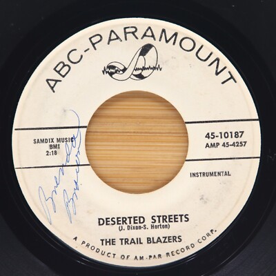 THE TRAIL BLAZERS - DESERTED STREETS / THE BIG PONY EXPRESS - ROCK 45 PROMO ABC