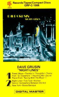 DAVE GRUSIN / NIGHT-LINES - Cassette (1984, GRP)
