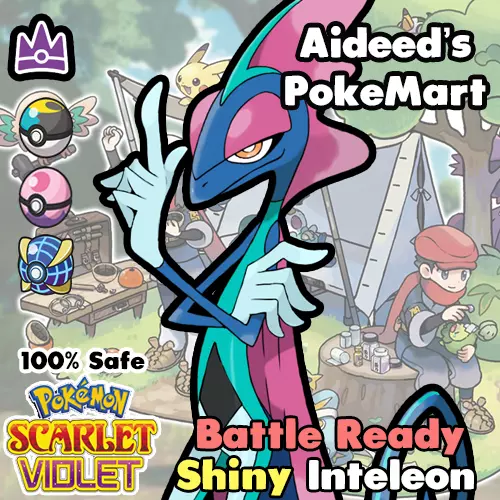 Shiny Inteleon 6IV ✨ Battle Ready ✨Pokemon Scarlet & Violet 🚀Fast Trade🚀