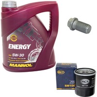 MotoröL ÖLfilter SM106 5W30 4 Liter + ÖLablassschraube FüR Toyota Camry V2