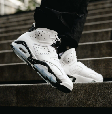 Nike Jordan 6 Retro Reversed Oreo White Black CT8529-112 Men Size