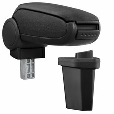 Brillenarmlehne Stauraumbehaelter aus Stoff Schwarz fuer Hyundai i20 2014