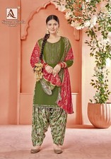 Indian Punjabi Style Dhoti Kurta Set With Designer Dupata Bollywood Wear For Eid