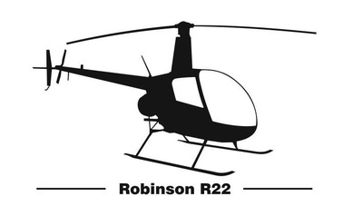 Robinson R22 Aufkleber
