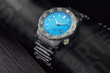 ARAGON Sea Charger G2 NH35 Automatic IP 44mm Aqua Blue 24 Jewels