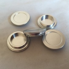 10Pcs Silver C Mount Body Caps CCTV Camera Body Cap Dust Cap Cover Metal Caps