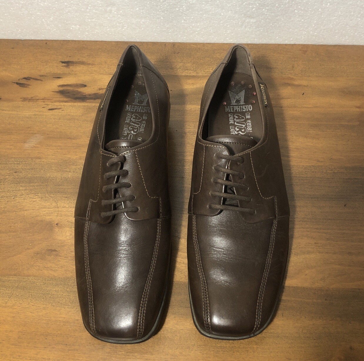 SAOLA Scarpe Oxford Mephisto Air jet in pelle donna suola ammortizzata taglia 7M marrone