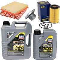 MotoröL Filter Set 5W-40 6 Liter + ÖLablassschraube FüR Opel Astra G Zafira A