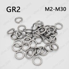 Titanium GR2 Helical Spring Lock Washers M2 M2.5 M3 M4 M5 M6 M8 M10 M12 M14-M30