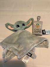 2 Piece Childs Baby Yoda Plush Star Wars Security Blanket Sleeping Door Pillow