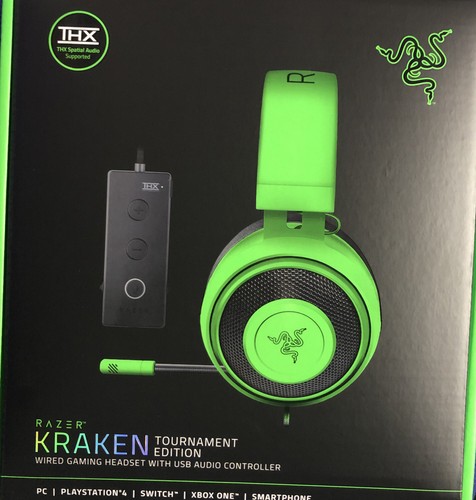 Razer Kraken TORNEO EDIZIONE Cablata Cuffie Gaming \u0026 Controller AUDIO USB- Verde | eBay