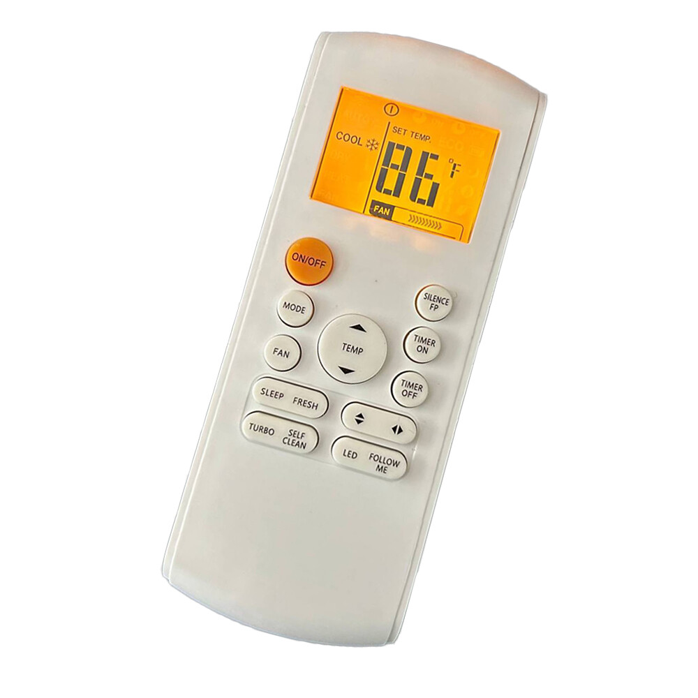 Universal Remote Control For Klimaire RG57A6/BGEFU1 Air Conditioner – Infrared, White