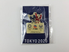 Tokyo 2020 Olympics Miraitowa pin badge Earth Pharmaceutical