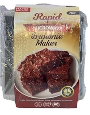 New Rapid Brands Microwave Brownie Maker Bake Perfect Brownies In 4 Minutes
