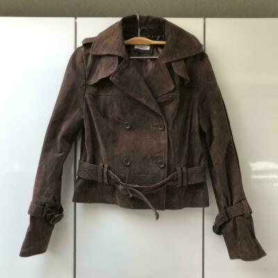 Veste brune en croûte de porc Yessica Taille 40