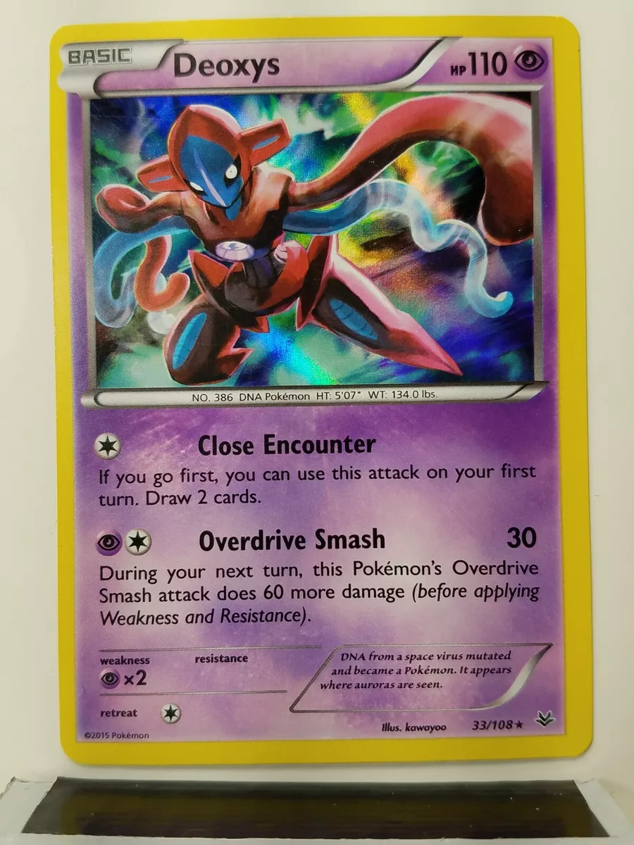 M Deoxys EX Pokemon Card 