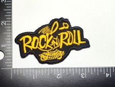 Rock N Roll Iron On Patch Rockabilly Oldies Gelb Iron On Sew High Quality Patch