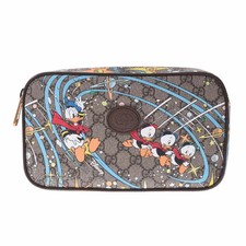 Gucci Disney Donald Duck Brown Belt Bag GG Supreme Canvas Waist