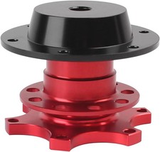 6 Hole Quick Release Steering Wheel Hub Adapter Racing Car Aluminum Alloy Bla...