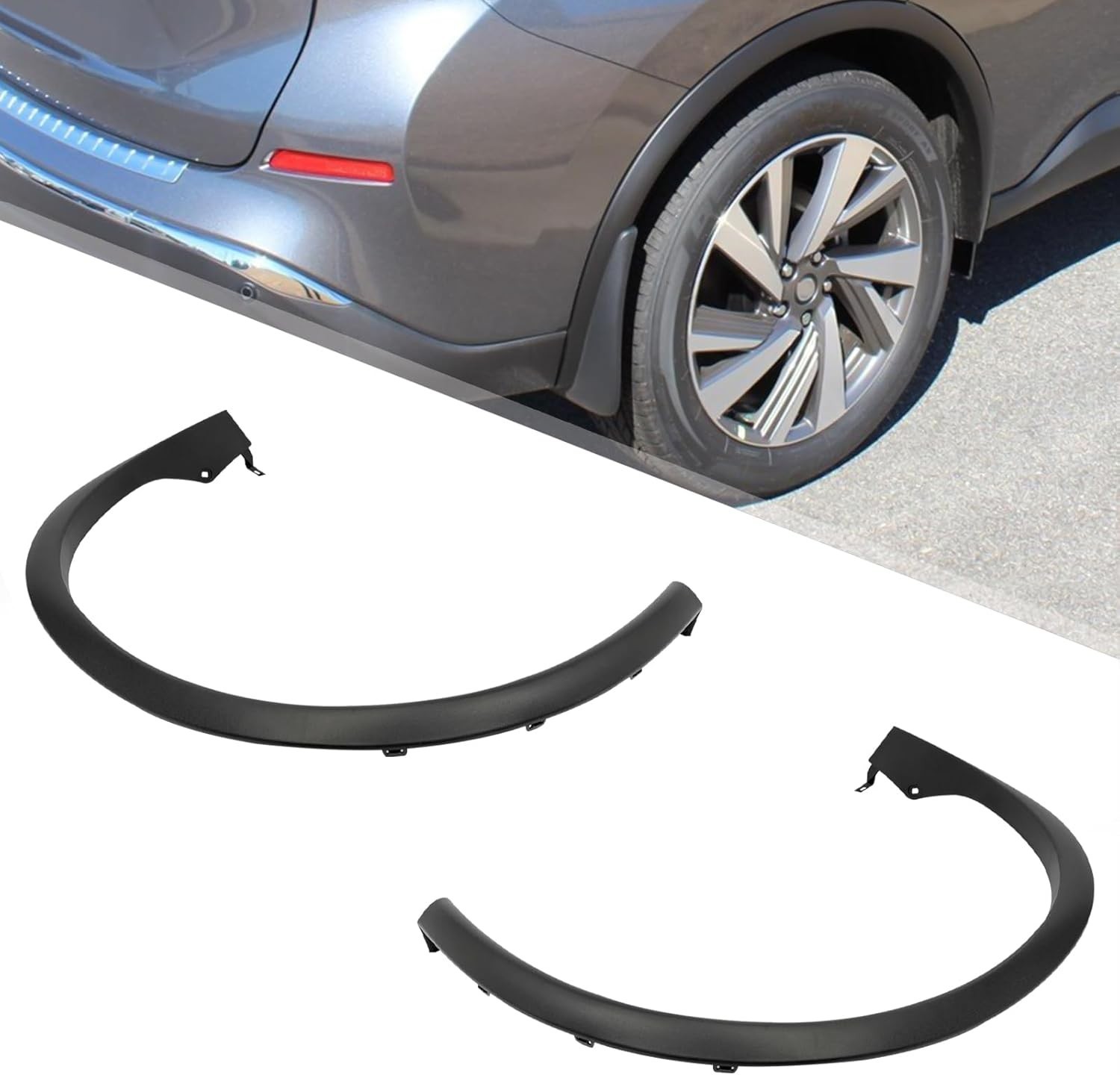 Fits 2015-2023 Nissan Murano Rear Left & Right Fender Flare Molding Trim Set