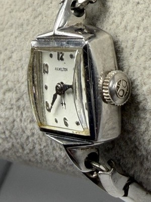 Hamilton Ladies Watch Manual Wind Works Vintage Cocktail  display picture 2