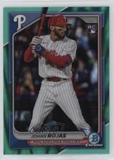 2024 Bowman Chrome Aqua RayWave Refractor 139/199 Johan Rojas #50 0w27