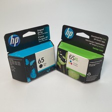 HP 65 Black 65XL Tri-Color Ink Cartridges N9K02AN N9K03AN - New 2021 - 2026
