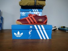 Adidas Italia 70's Roma Burgundy Red Leather Size 10 UK BNIBWT HQ2405