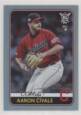 2020 Topps Big League Rainbow Foil 16/100 Aaron Civale #67 Rookie RC 01i1