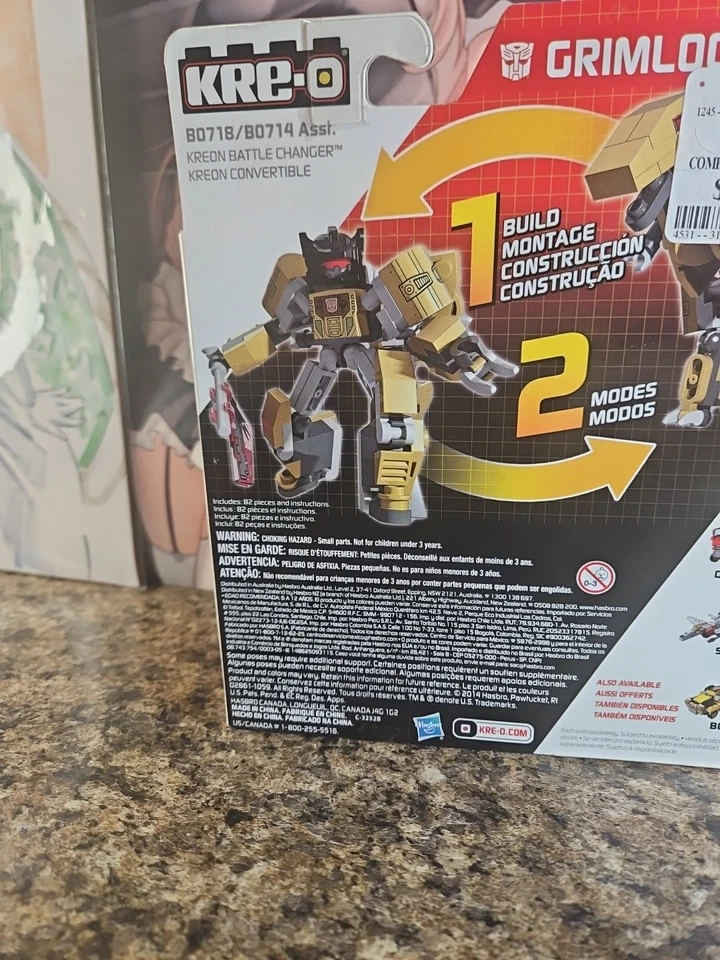KRE-O Transformers Grimlock Hasbro Brand New Sealed 82 Pieces 2014 - Image 2 of 4
