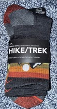 Darn Tough Vermont Hike/Trek Merino Wool Micro Crew XL Charcoal