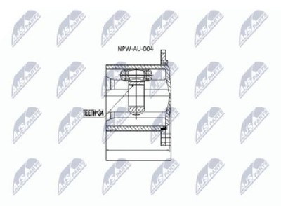 Original NTY Gelenksatz Antriebswelle NPW-AU-004 für Audi VW