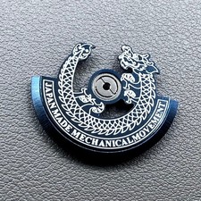 Modified Blue Dragon Silver Carved Rotor Oscillating Weight for NH35 NH36
