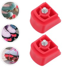 2Pcs Inline Skate Brake Pads Rubber Red Durable Roller Skates Safety Accessories