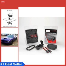 Hood Latch Pin Kit Pair Black Spring Loaded Locking Flush Mount Kit Aerodynamic Hood Latch Pin Kit Pair Black Spring Loaded Locking Flush Mount Kit Aerodynamic
