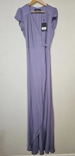 NWT Reformation Chamomile Dress Size Large Orchid Purple Wrap Maxi Dress