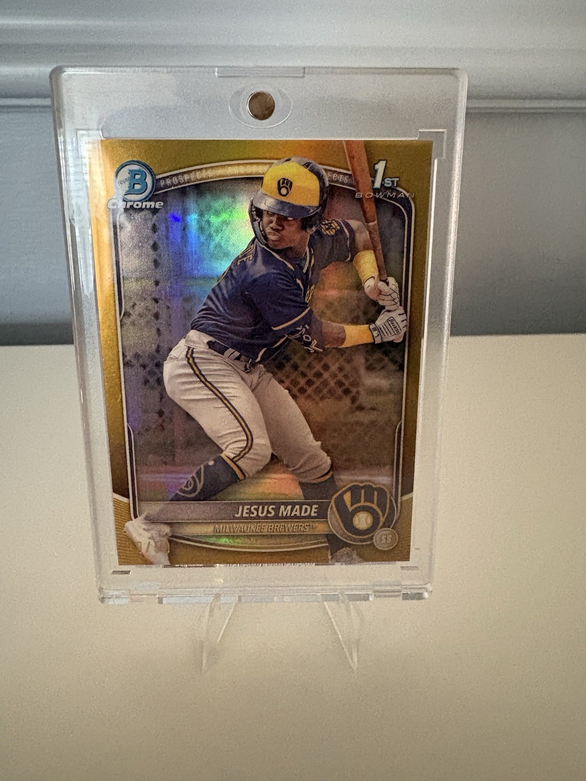 2025 Bowman Jesus Made 1st Bowman Chrome True Gold Refractor /50
