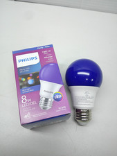 Philips LED Light Bulb 463240 8A19 LED BLUE P ND 120V 4 1FB Non-Dimmable