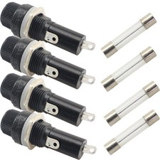 6 x 30mm Fuse Holder 4PCS 6mmx30mm AC 250V 10A / AC 125V 15A Electrical Panel...