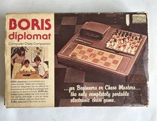 Vintage 1980 BORIS DIPLOMAT Computer Chess Game - Untested AS-IS