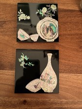 Korean Mother of Pearl Lacquerware Set of Coasters