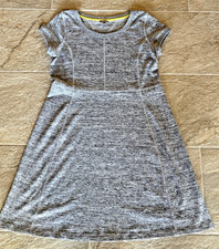 T by Talbots Black White Women's U-Neck Casual Stretch Knit Dress Size Medium