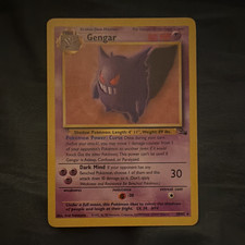Pokemon TCG Fossil Gengar 20/62 English Stage 2 Regular 80 HP Unlimited on eBay