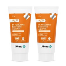 2x The Derma Co SPF 50 PA Sunscreen 1 Hyaluronic Formula 80g Free Ship