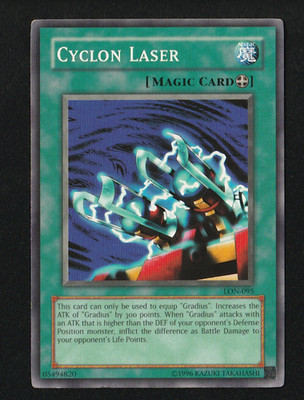 Cyclon Laser LON-095 - YuGiOh Labyrinth of Nightmare TCG Set - Rare, NM