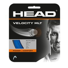 HEAD Velocity MLT Tennis String 17, Blue 17 Gauge, Blue