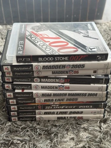 Sony PlayStation 2 PS2 Games - Lot of 10 - Madden NBA Live