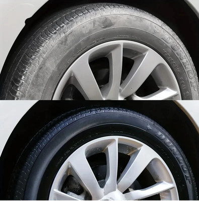 Black Shiny Tire Wax - Durable, Long-Lasting Protection and Repair for All Kinds