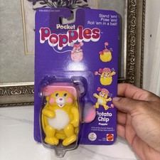 Patatine fritte Popples vintage 1985 Pocket / Mattel / nuovo sigillato